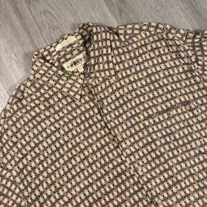 Vintage Campia Moda Rayon Shirt Mens XL Geometric 90s Button Up Soft Lightweight